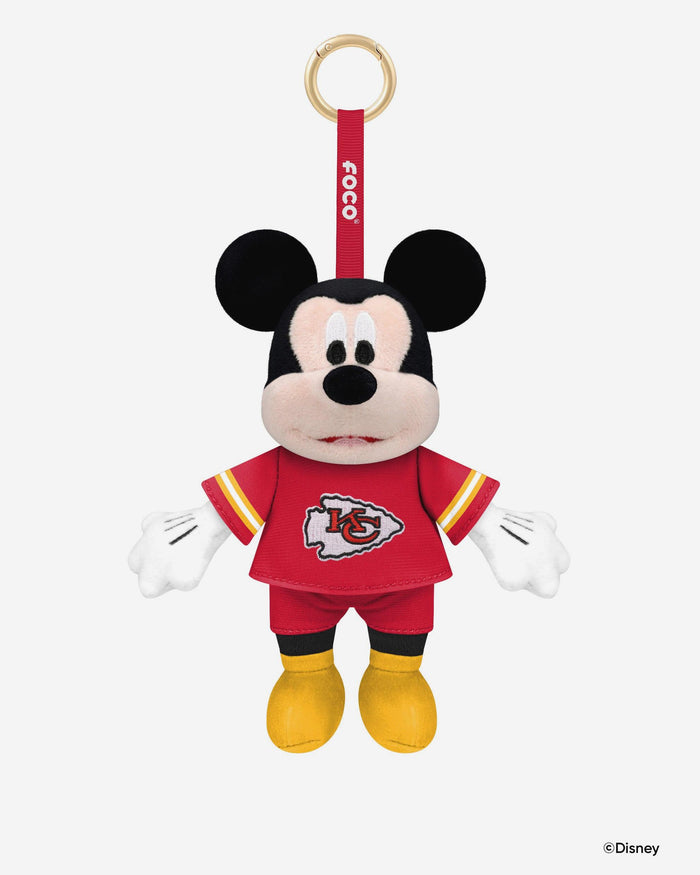 Kansas City Chiefs Disney Mickey Mouse Clip-On Plush FOCO - FOCO.com
