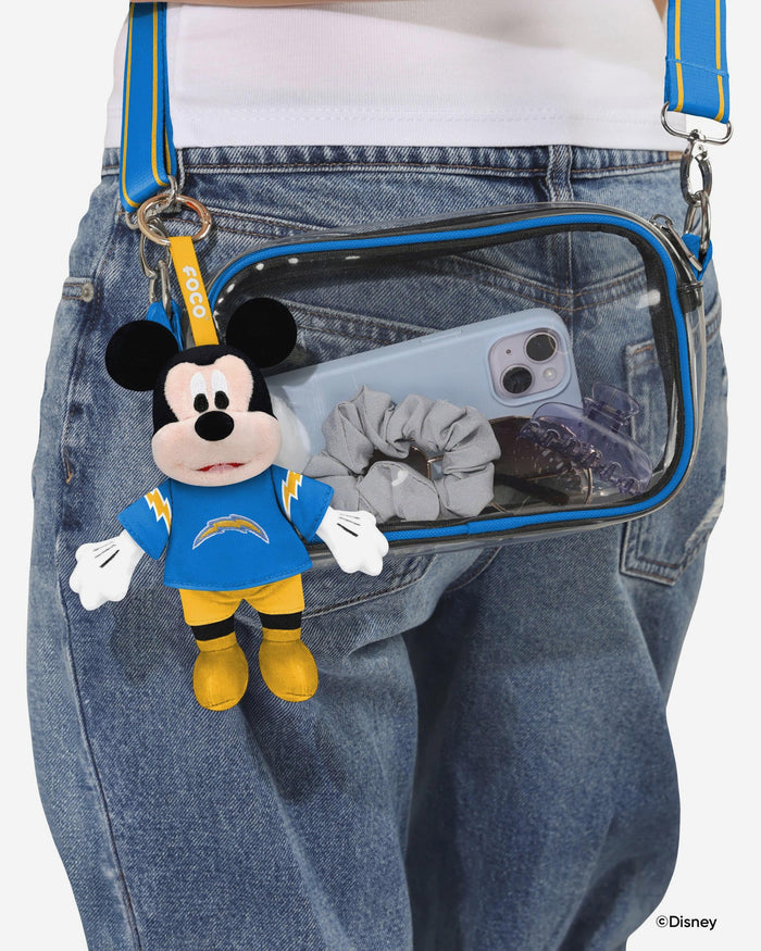 Los Angeles Chargers Disney Mickey Mouse Clip-On Plush FOCO - FOCO.com
