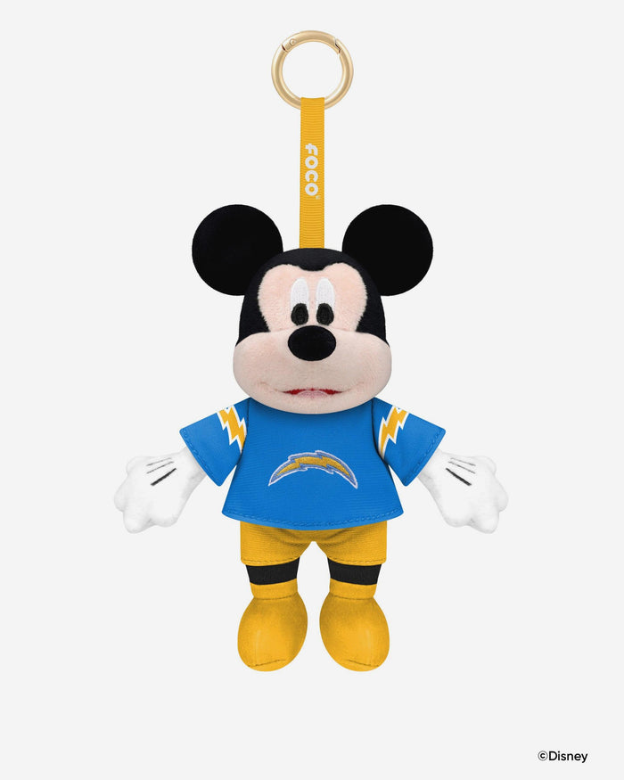 Los Angeles Chargers Disney Mickey Mouse Clip-On Plush FOCO - FOCO.com
