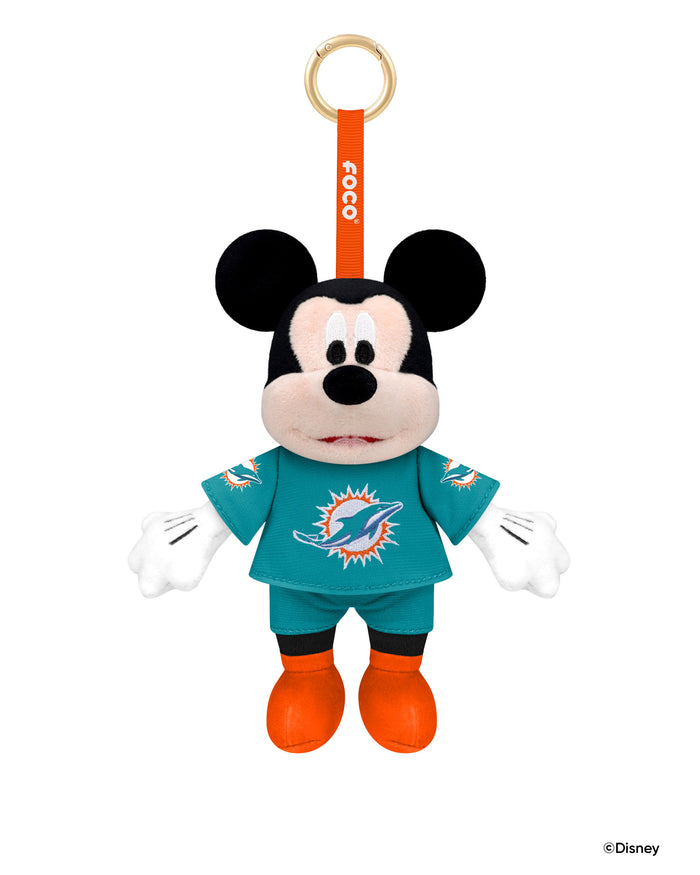 Miami Dolphins Disney Mickey Mouse Clip-On Plush FOCO - FOCO.com