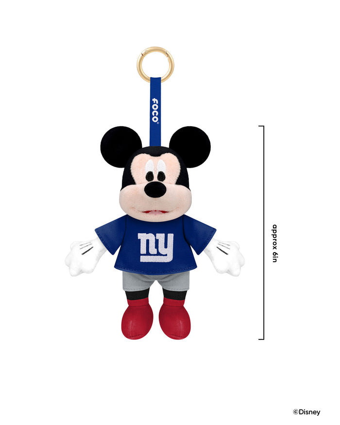 New York Giants Disney Mickey Mouse Clip-On Plush FOCO - FOCO.com