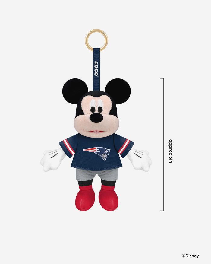 New England Patriots Disney Mickey Mouse Clip-On Plush FOCO - FOCO.com