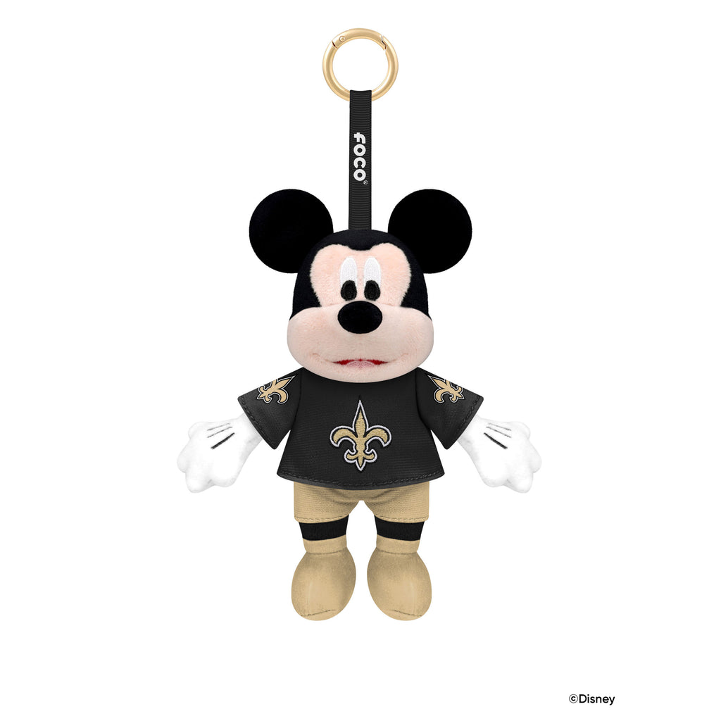 New Orleans Saints Disney Mickey Mouse Clip-On Plush FOCO - FOCO.com