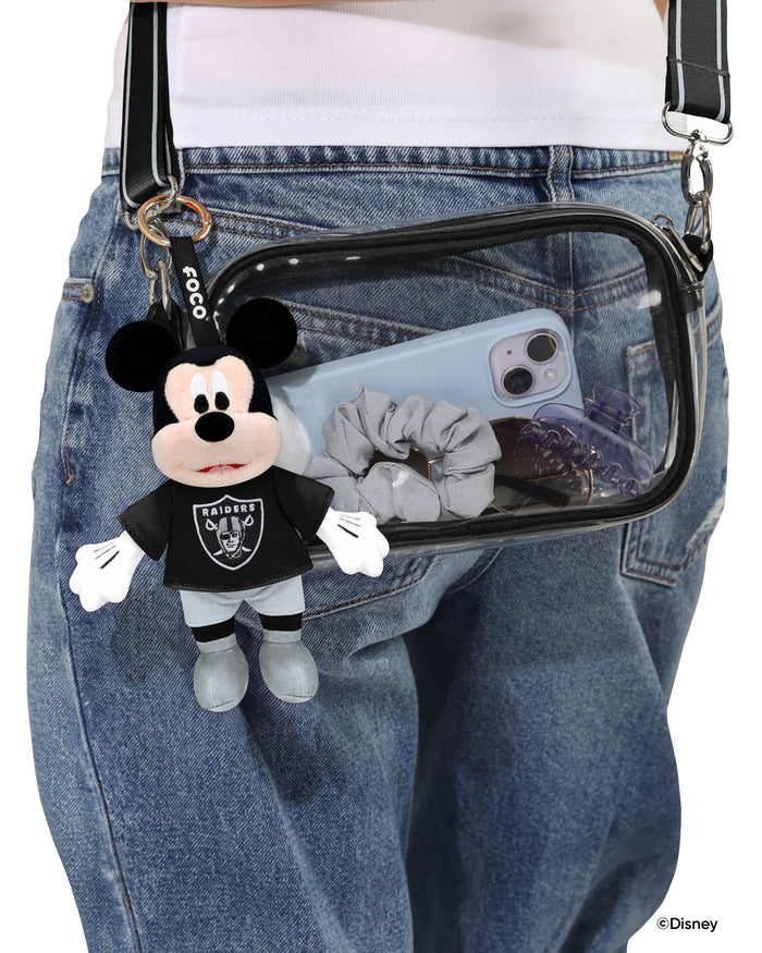 Las Vegas Raiders Disney Mickey Mouse Clip-On Plush FOCO - FOCO.com