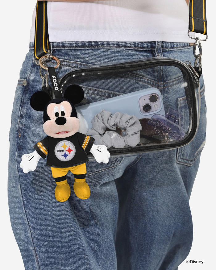 Pittsburgh Steelers Disney Mickey Mouse Clip-On Plush FOCO - FOCO.com