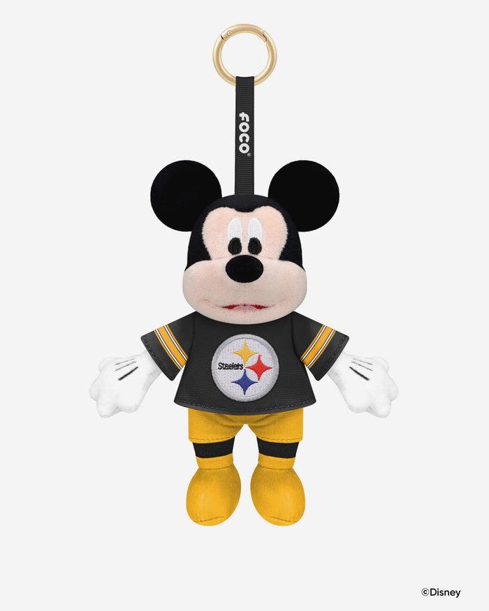 Pittsburgh Steelers Disney Mickey Mouse Clip-On Plush FOCO - FOCO.com
