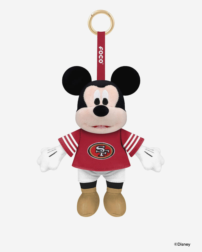 San Francisco 49ers Disney Mickey Mouse Clip-On Plush FOCO - FOCO.com
