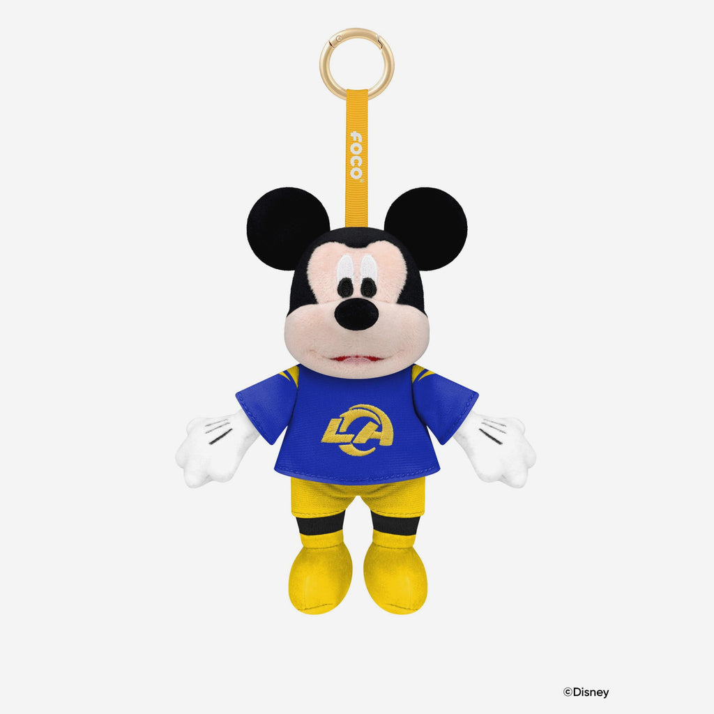 Los Angeles Rams Disney Mickey Mouse Clip-On Plush FOCO - FOCO.com