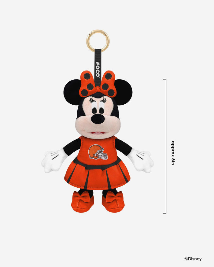 Cleveland Browns Disney Minnie Mouse Clip-On Plush FOCO - FOCO.com