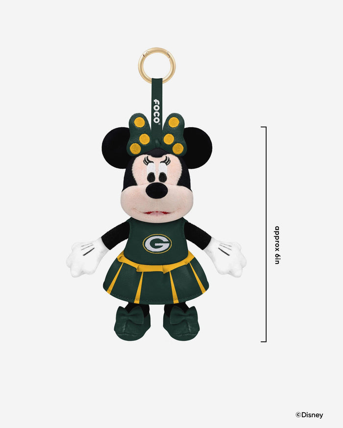 Green Bay Packers Disney Minnie Mouse Clip-On Plush FOCO - FOCO.com
