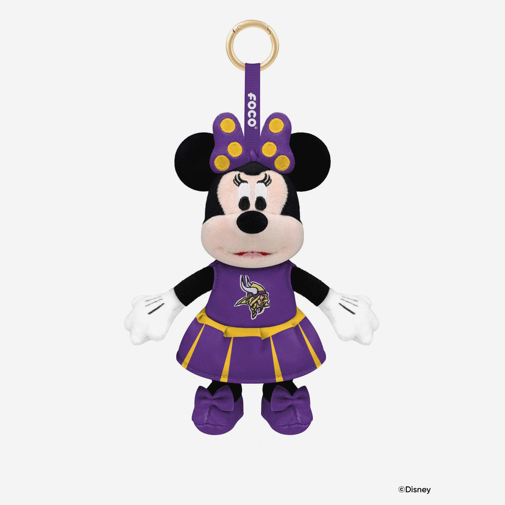 Minnesota Vikings Disney Minnie Mouse Clip-On Plush FOCO - FOCO.com