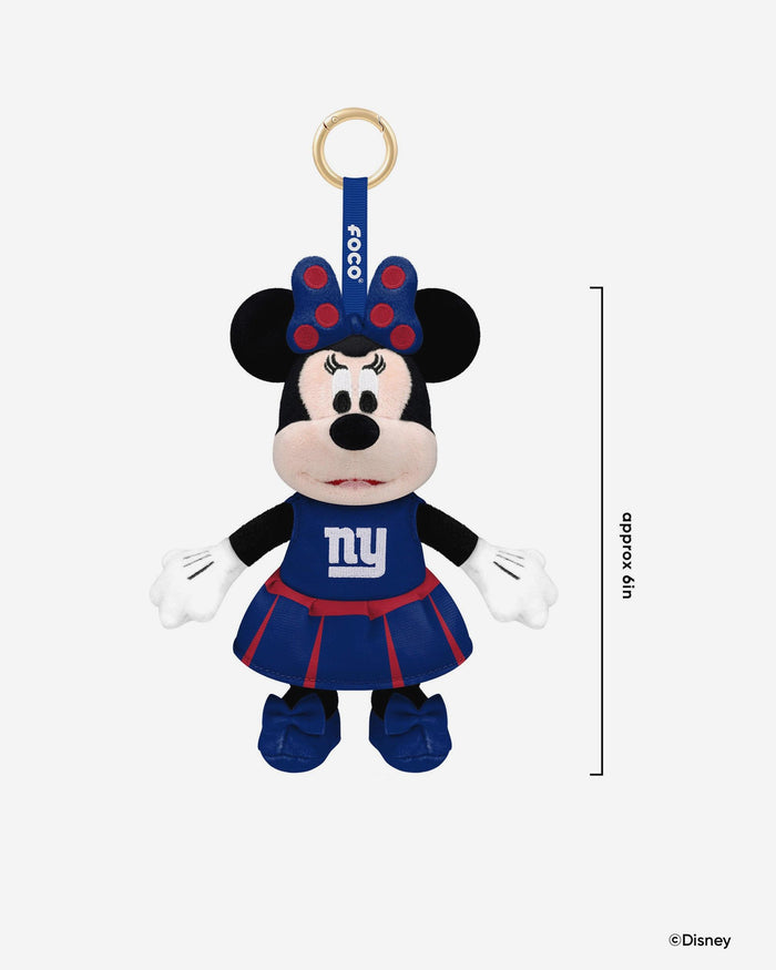 New York Giants Disney Minnie Mouse Clip-On Plush FOCO - FOCO.com