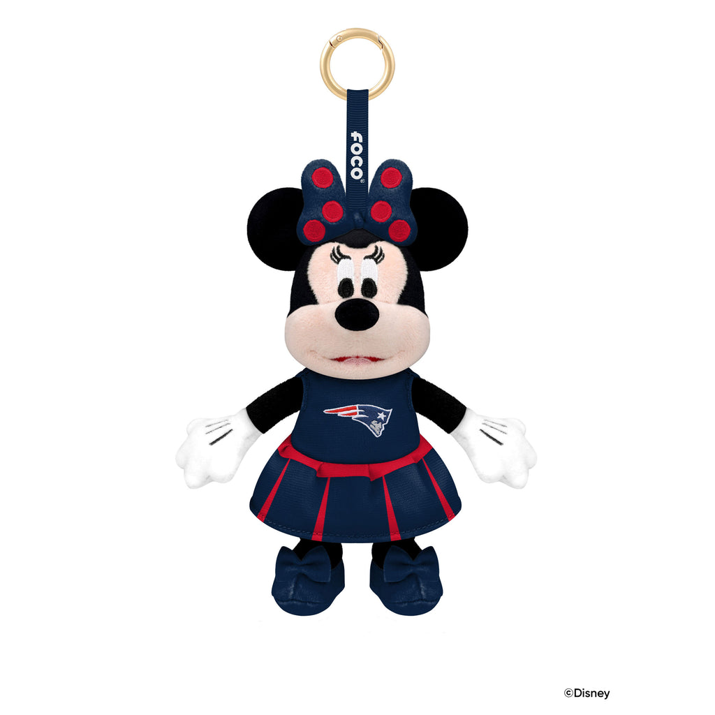New England Patriots Disney Minnie Mouse Clip-On Plush FOCO - FOCO.com