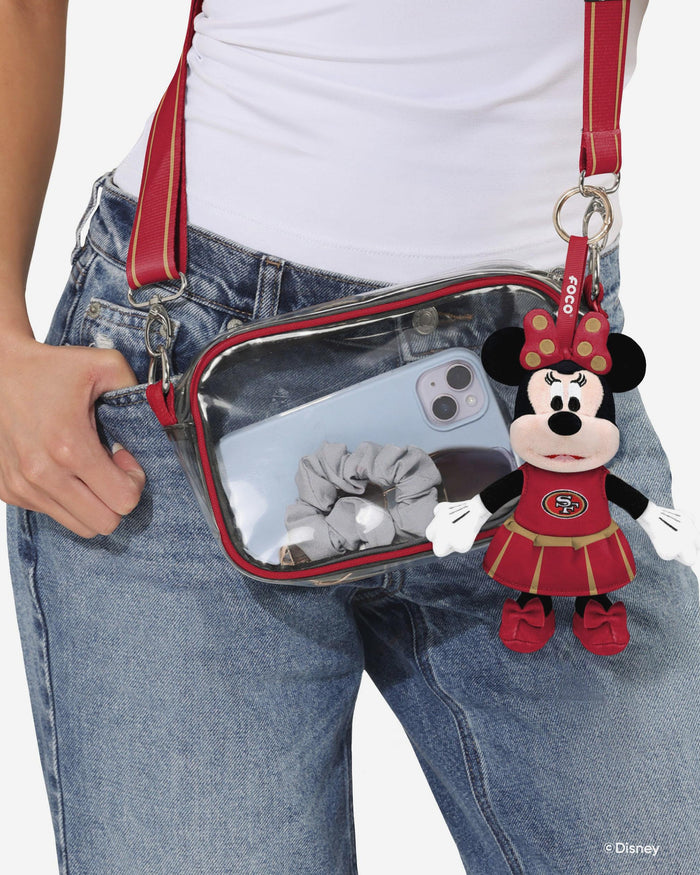 San Francisco 49ers Disney Minnie Mouse Clip-On Plush FOCO - FOCO.com