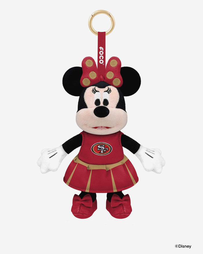 San Francisco 49ers Disney Minnie Mouse Clip-On Plush FOCO - FOCO.com