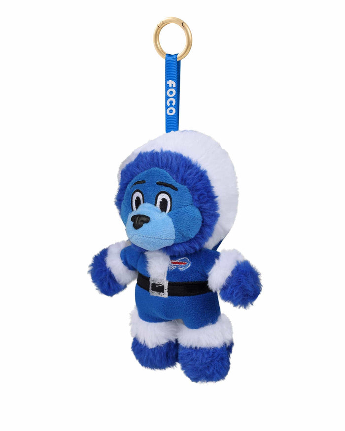 Buffalo Bills Plush Mascot Santa Bag Charm Keychain