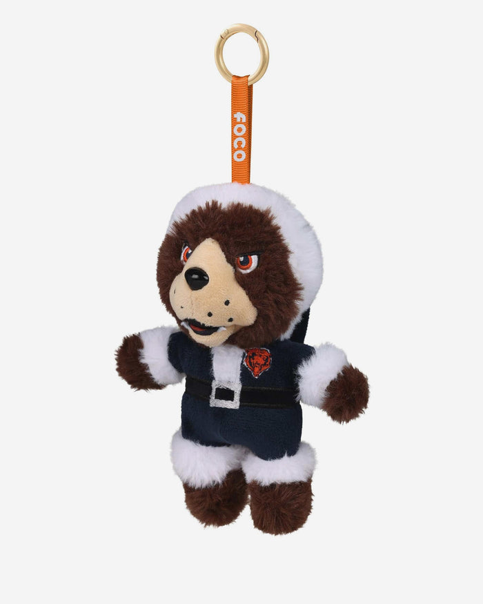 Chicago Bears Plush Mascot Santa Bag Charm Keychain FOCO - FOCO.com