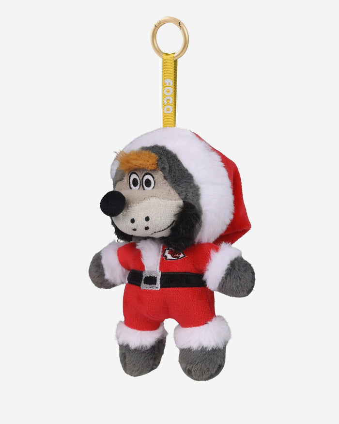 Kansas City Chiefs Plush Mascot Santa Bag Charm Keychain FOCO - FOCO.com