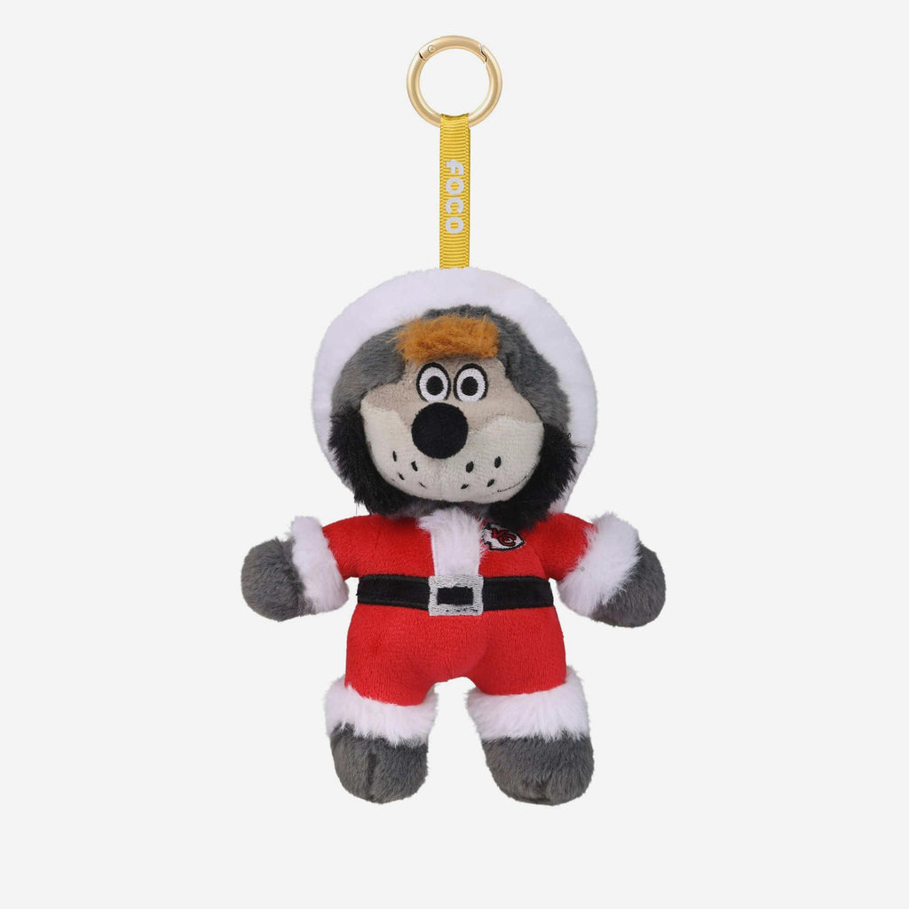 Kansas City Chiefs Plush Mascot Santa Bag Charm Keychain FOCO - FOCO.com