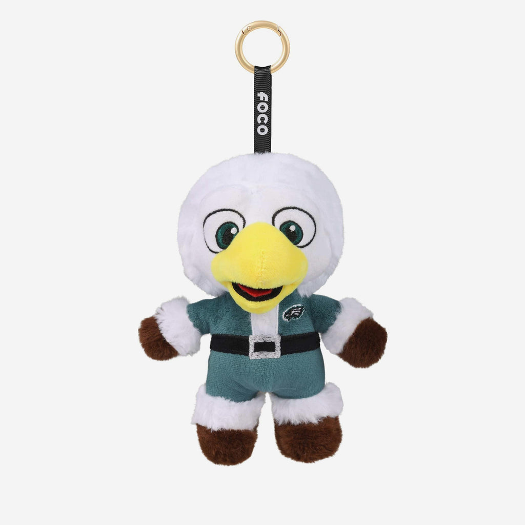 Philadelphia Eagles Plush Mascot Santa Bag Charm Keychain FOCO - FOCO.com