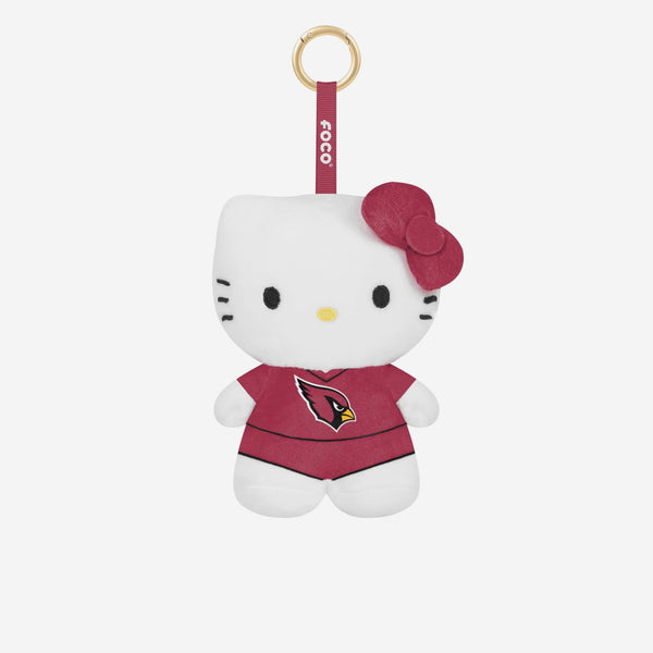 Arizona Cardinals Plush Hello Kitty® Bag Charm Keychain FOCO