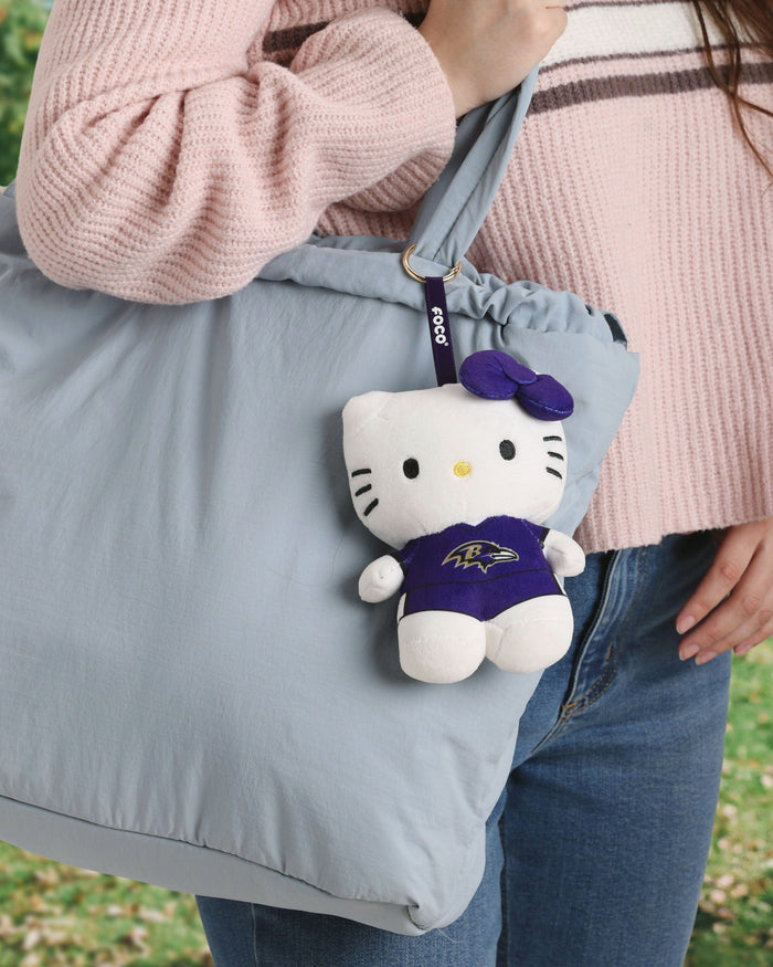 Baltimore Ravens Plush Hello Kitty® Bag Charm Keychain FOCO - FOCO.com