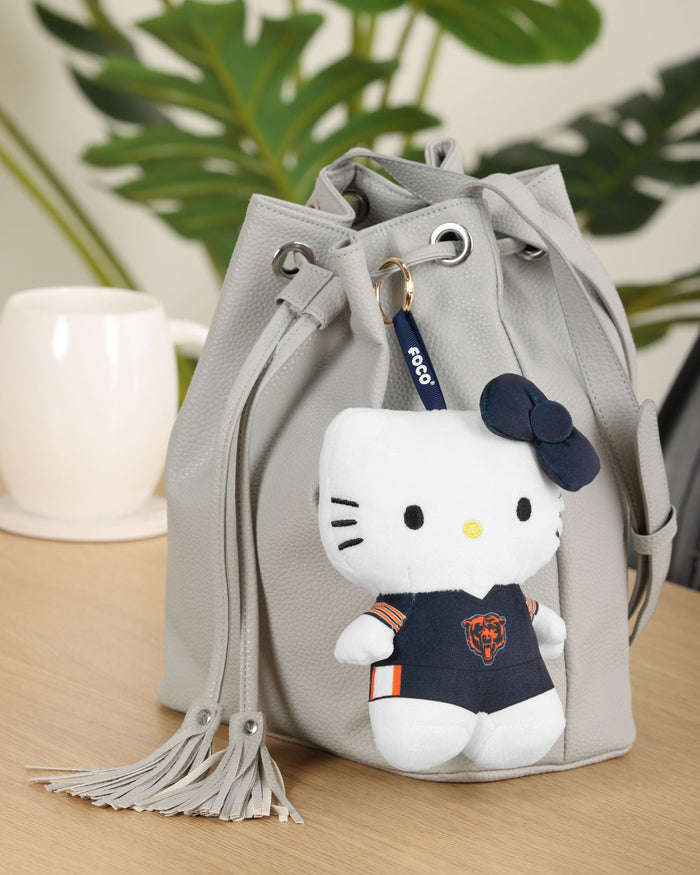Chicago Bears Plush Hello Kitty® Bag Charm Keychain FOCO - FOCO.com