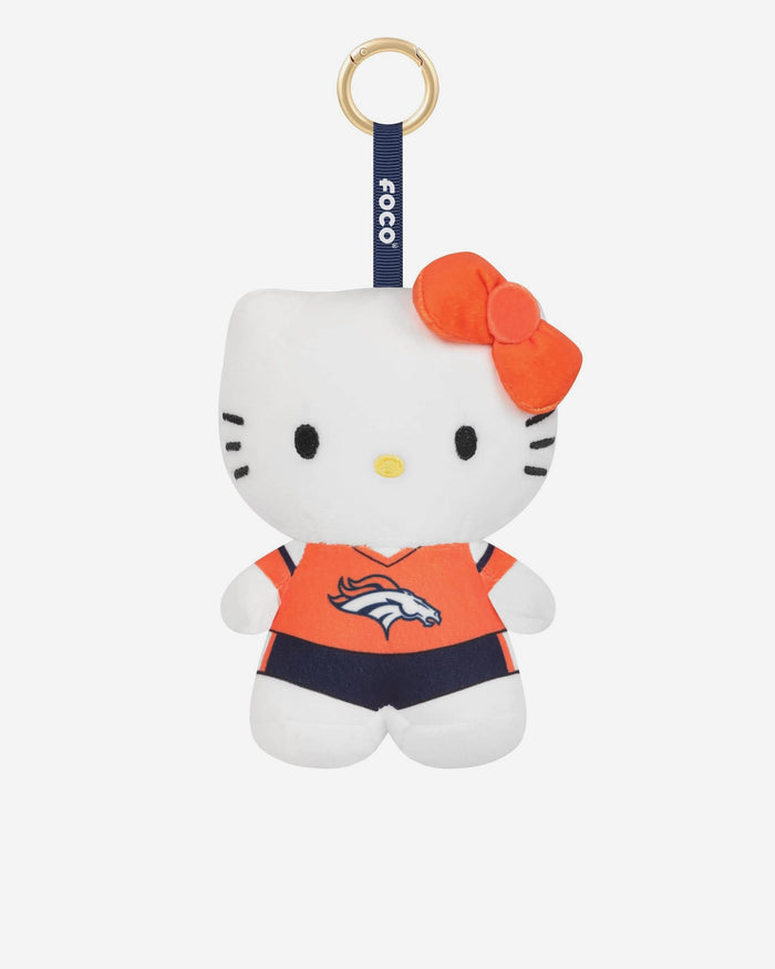 Denver Broncos Plush Hello Kitty® Bag Charm Keychain FOCO - FOCO.com