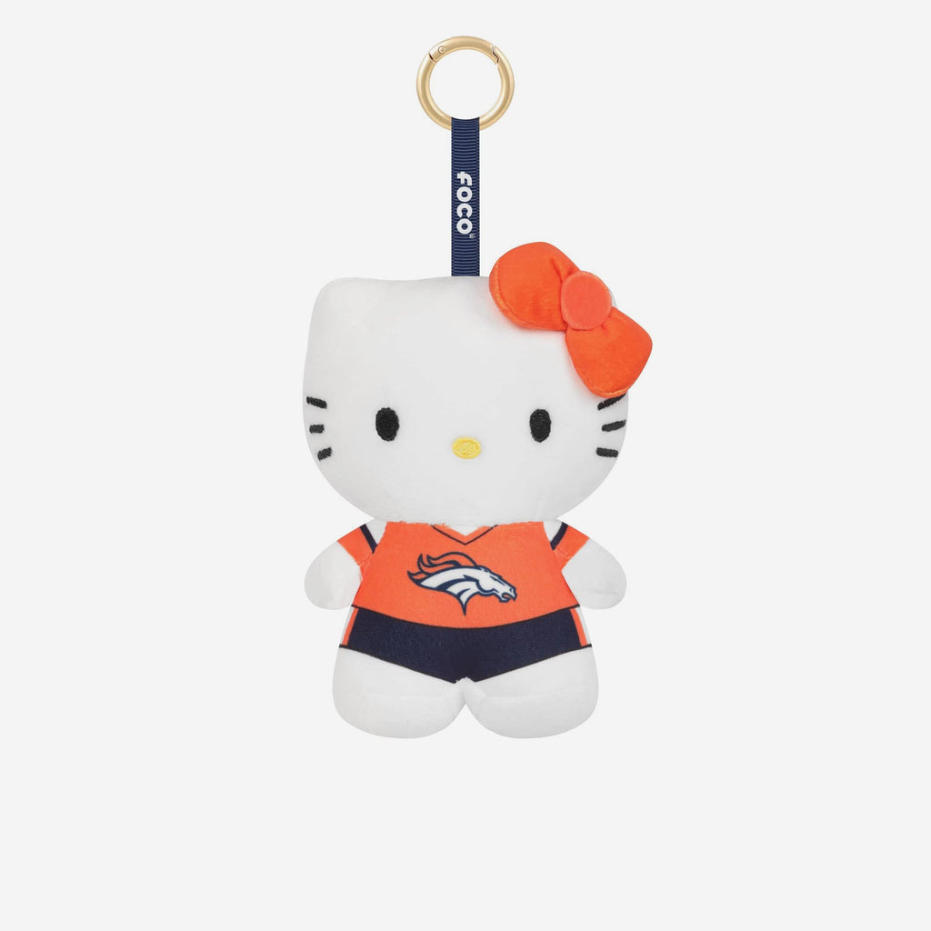 Denver Broncos Plush Hello Kitty® Bag Charm Keychain FOCO - FOCO.com
