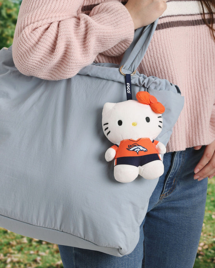 Denver Broncos Plush Hello Kitty® Bag Charm Keychain FOCO - FOCO.com