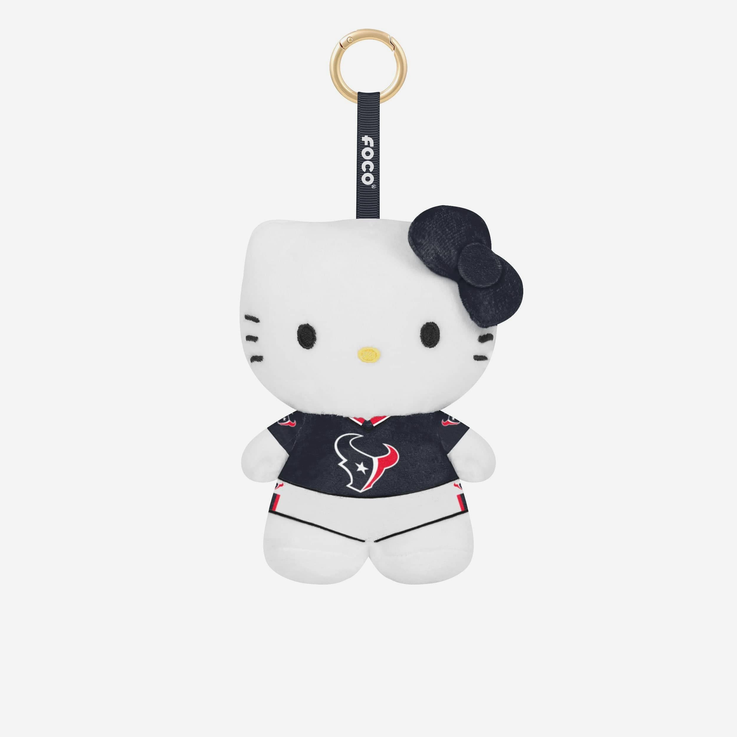 Houston Texans Plush Hello Kitty® Bag Charm Keychain FOCO