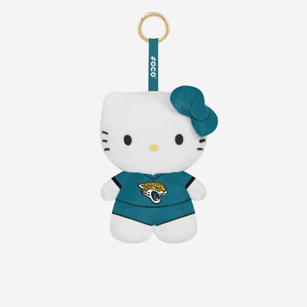 Jacksonville Jaguars Plush Hello Kitty® Bag Charm Keychain FOCO
