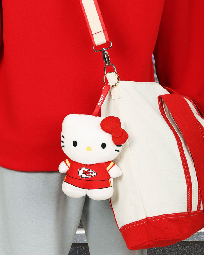 Kansas City Chiefs Plush Hello Kitty® Bag Charm Keychain FOCO - FOCO.com