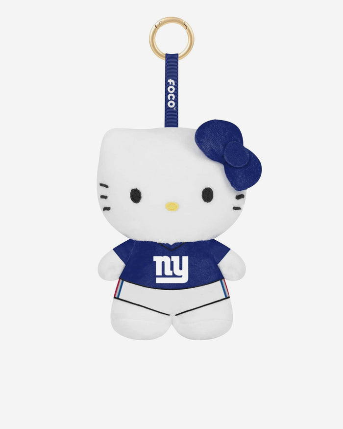 New York Giants Plush Hello Kitty® Bag Charm Keychain FOCO - FOCO.com