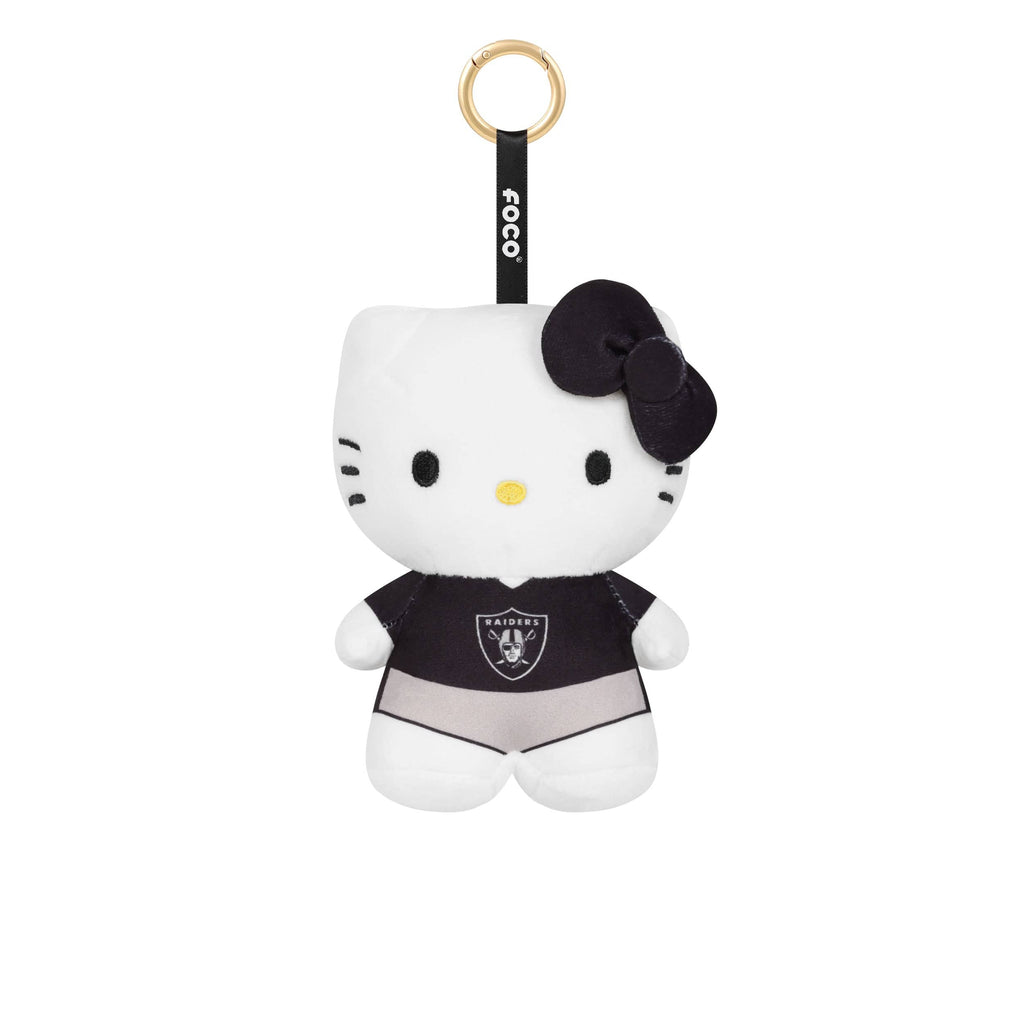Las Vegas Raiders Plush Hello Kitty® Bag Charm Keychain