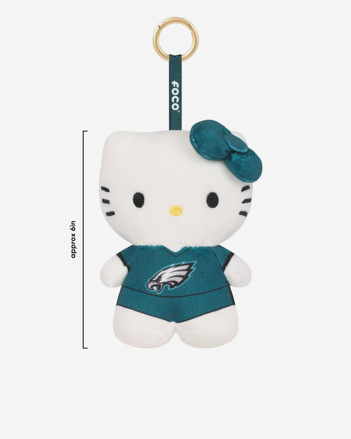 Philadelphia Eagles Plush Hello Kitty® Bag Charm Keychain FOCO - FOCO.com