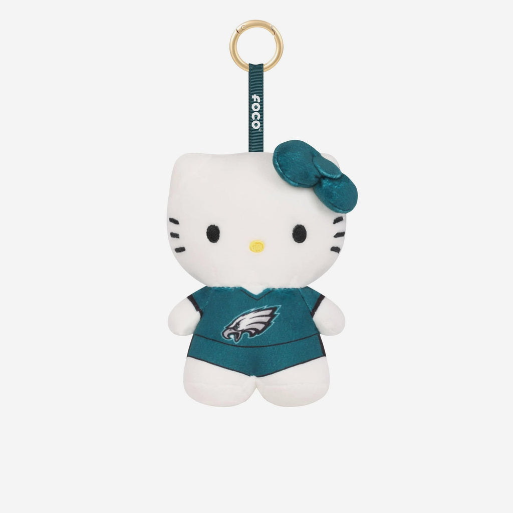 Philadelphia Eagles Plush Hello Kitty® Bag Charm Keychain FOCO - FOCO.com