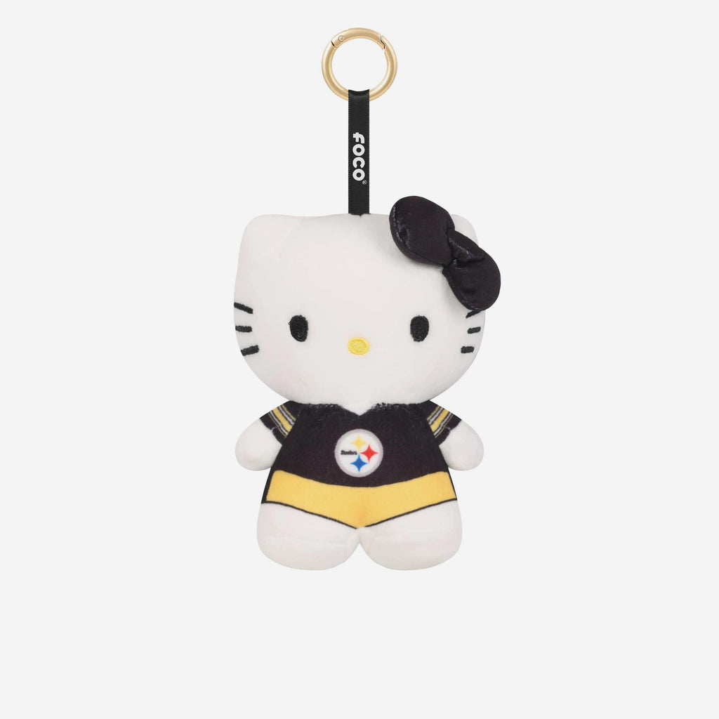 Pittsburgh Steelers Plush Hello Kitty® Bag Charm Keychain FOCO - FOCO.com