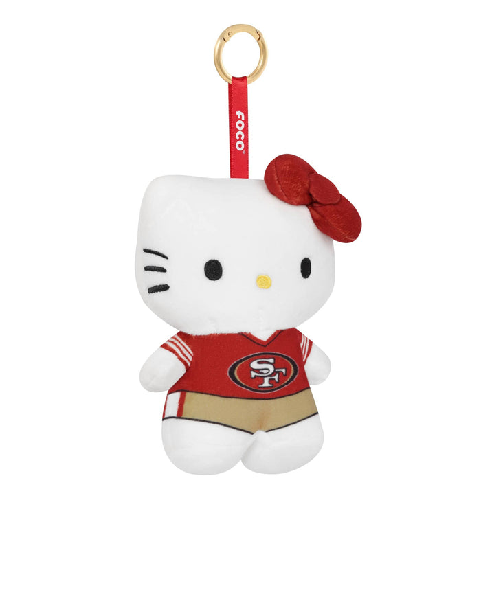 San Francisco 49ers Plush Hello Kitty® Bag Charm Keychain