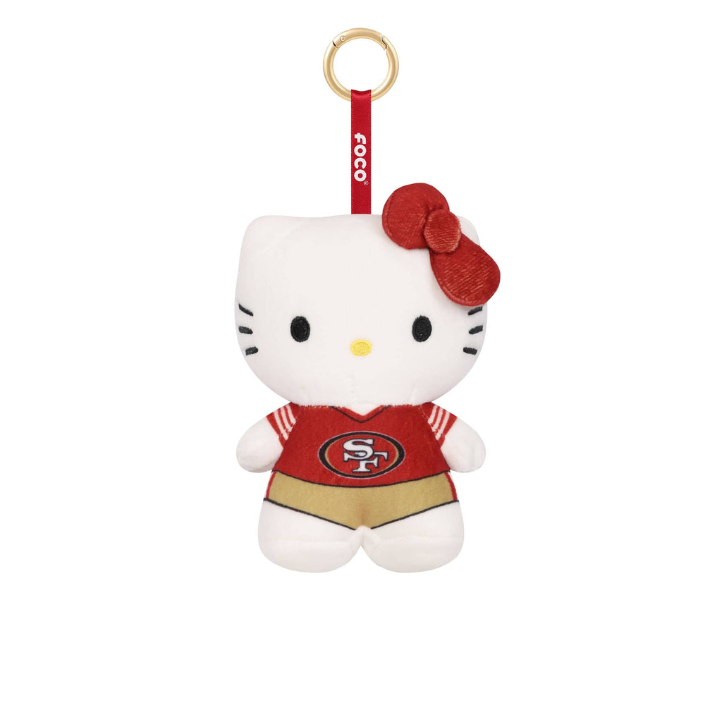San Francisco 49ers Plush Hello Kitty® Bag Charm Keychain