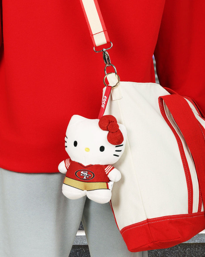 San Francisco 49ers Plush Hello Kitty® Bag Charm Keychain