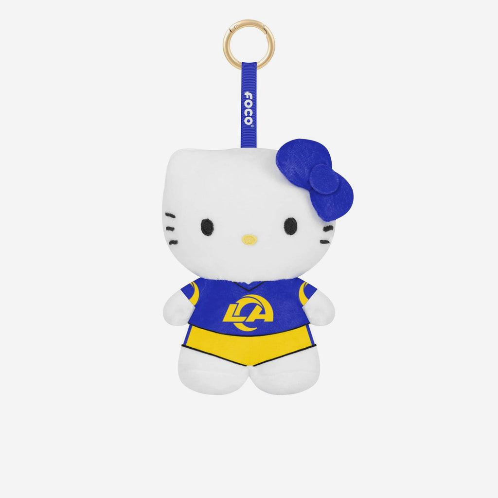 Los Angeles Rams Plush Hello Kitty® Bag Charm Keychain FOCO
