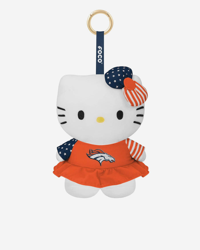 Denver Broncos Americana Plush Hello Kitty® Bag Charm Keychain FOCO - FOCO.com