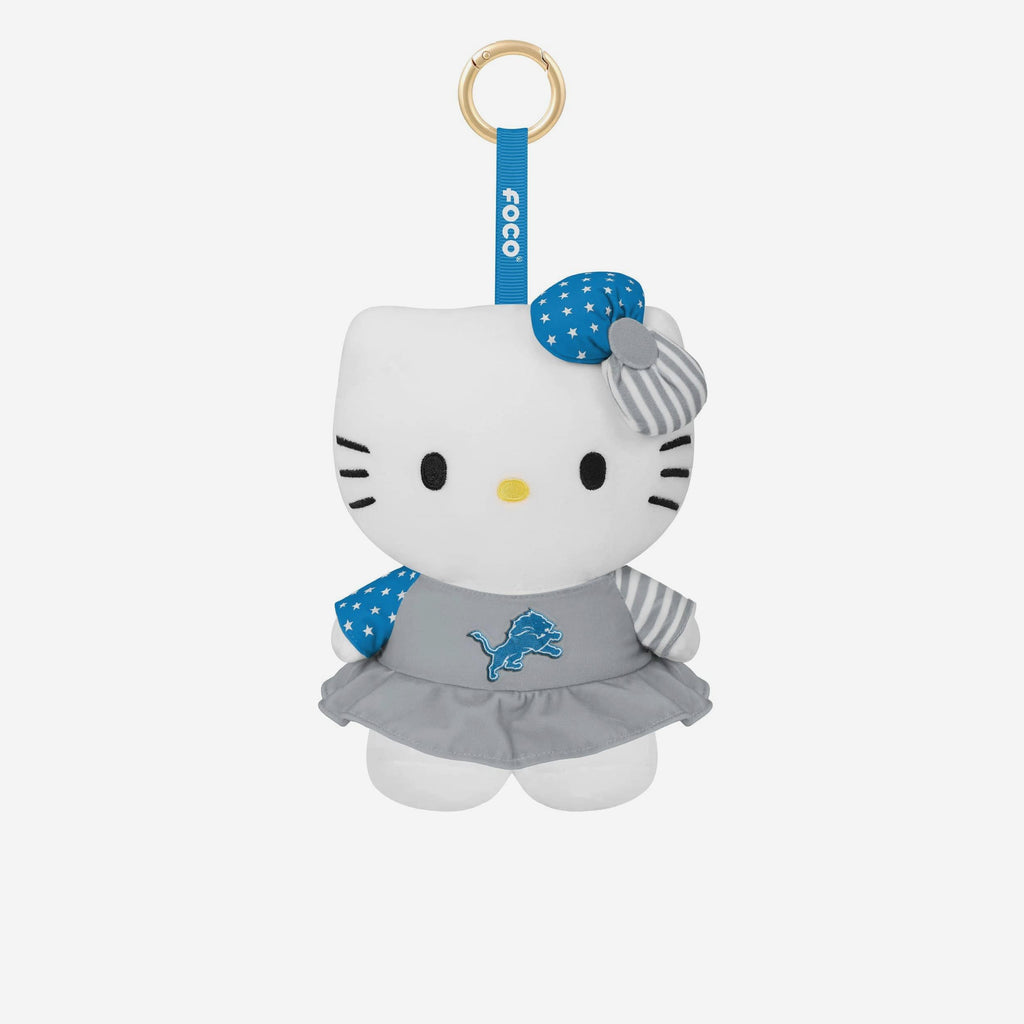 Detroit Lions Americana Plush Hello Kitty® Bag Charm Keychain FOCO - FOCO.com