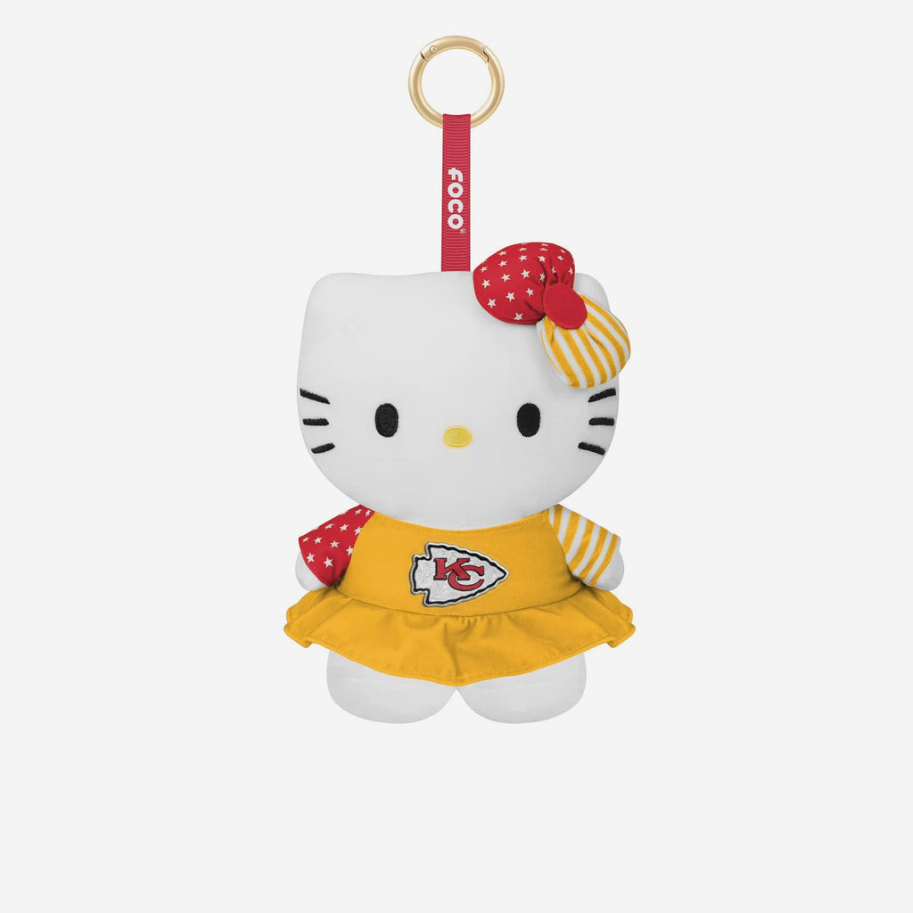 Kansas City Chiefs Americana Plush Hello Kitty® Bag Charm Keychain FOCO - FOCO.com