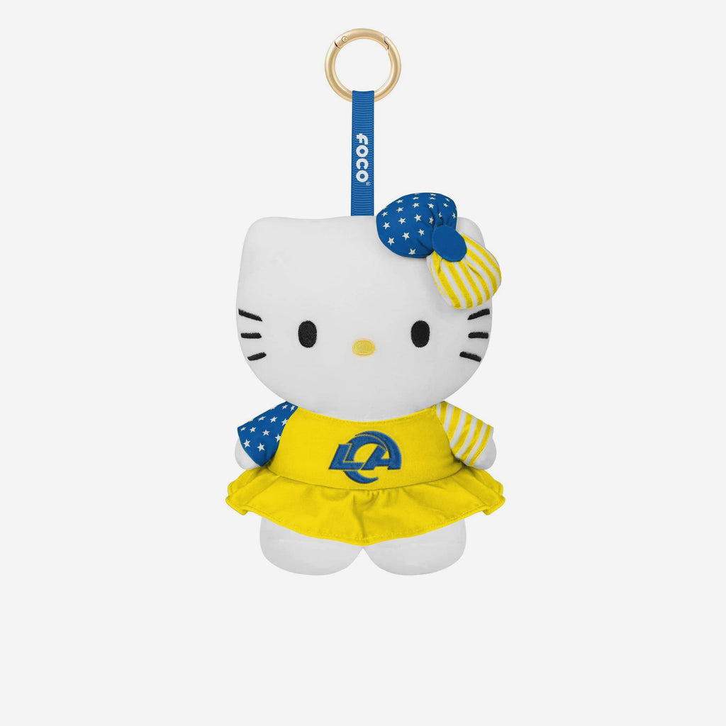 Los Angeles Rams Americana Plush Hello Kitty® Bag Charm Keychain FOCO
