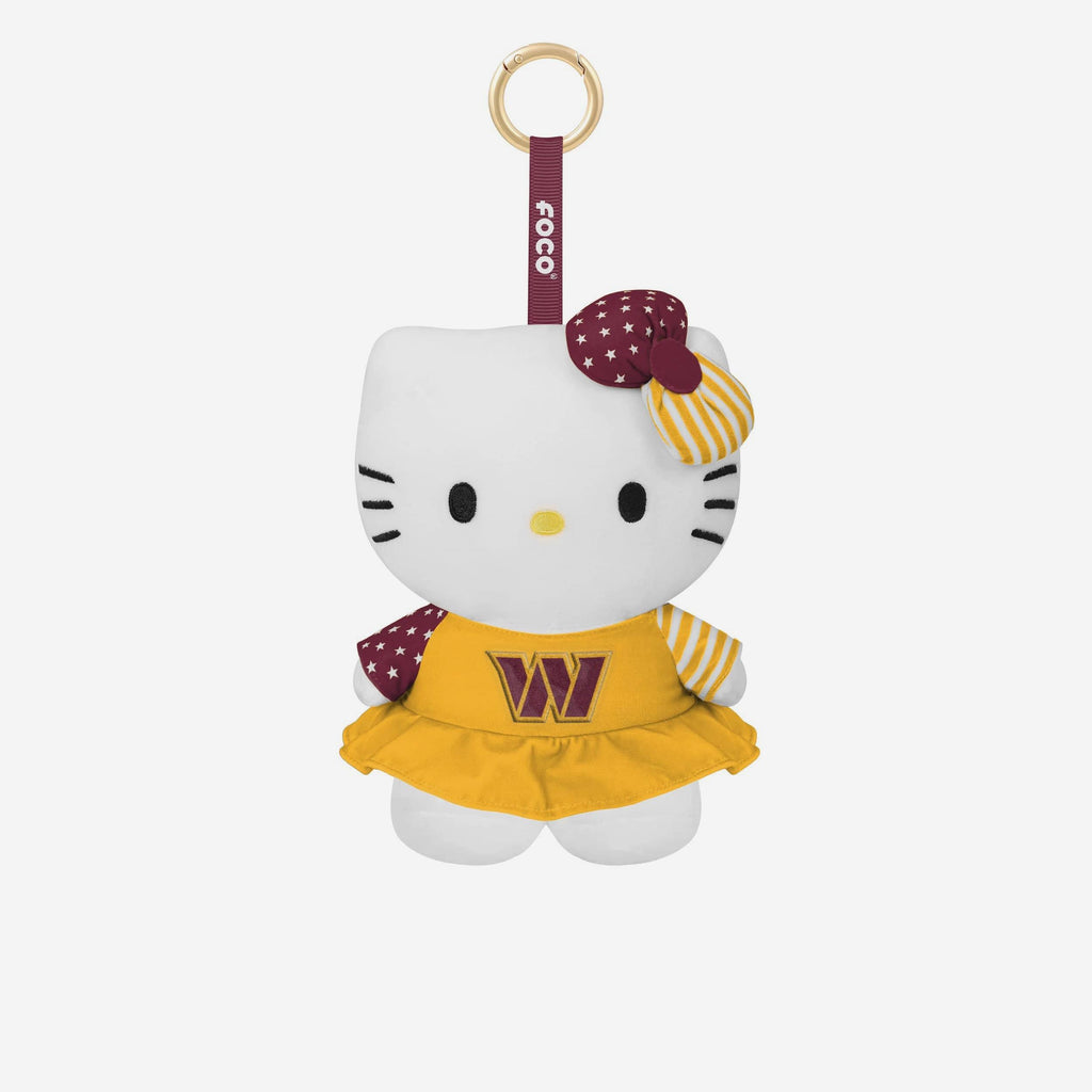 Washington Commanders Americana Plush Hello Kitty® Bag Charm Keychain FOCO - FOCO.com