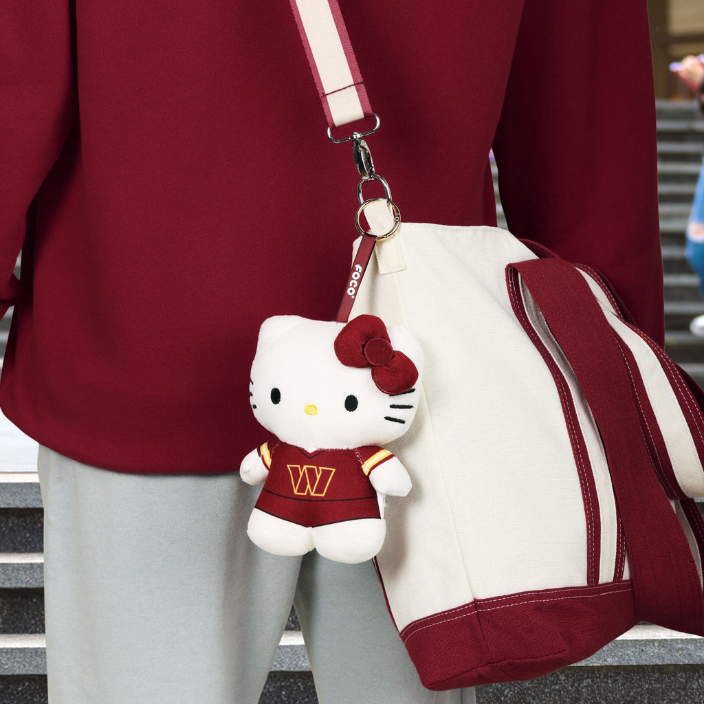 Commanders Key Chain Washington Commanders Plush Hello Kitty® Bag Charm Keychain FOCO