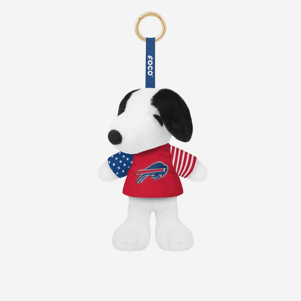 Buffalo Bills Americana Plush Snoopy Peanuts Bag Charm Keychain FOCO - FOCO.com