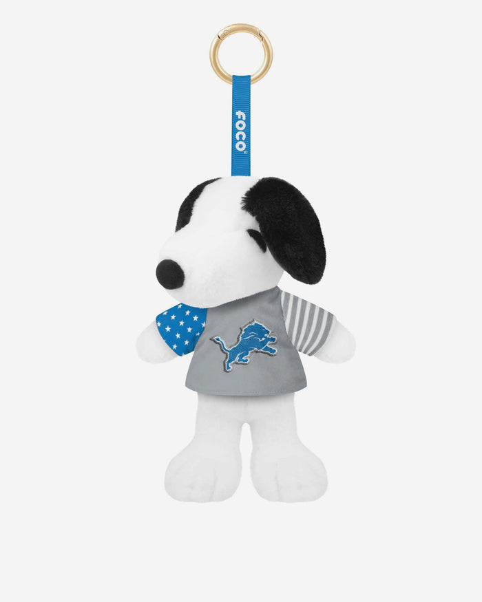 Detroit Lions Americana Plush Snoopy Peanuts Bag Charm Keychain FOCO - FOCO.com